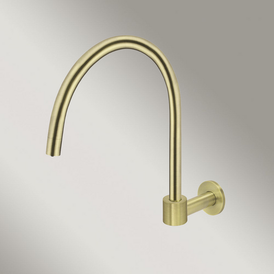 Round High-Rise Swivel Wall Spout Tiger Bronze