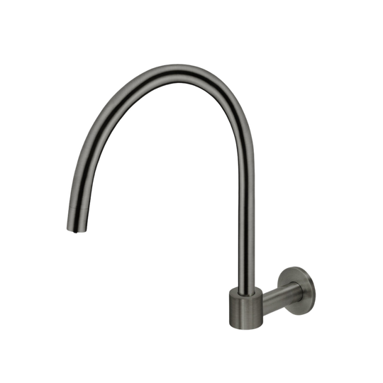 Round High-Rise Swivel Wall Spout Shadow Gunmetal