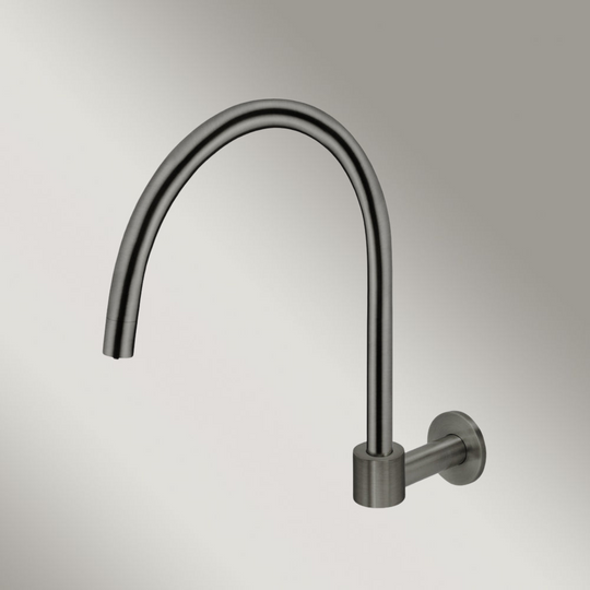 Round High-Rise Swivel Wall Spout Shadow Gunmetal