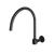 Meir Round High-Rise Swivel Wall Spout Matte Black