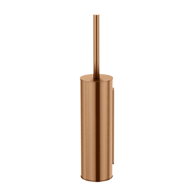 Meir Round Toilet Brush And Holder Lustre Bronze