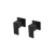 Meir Square Quarter Turn Wall Top Assemblies Matte Black