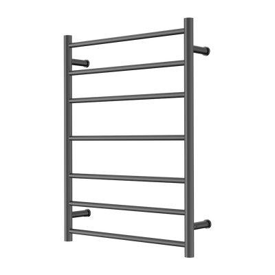 Nero Mecca 240V 7 Bar Heated Towel Ladder Graphite