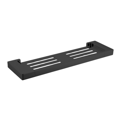 Nero Pearl Metal Shower Shelf Matte Black