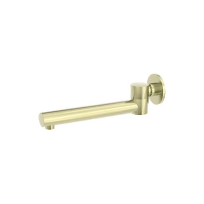 Dolce Wall Mounted Swivel Bath Spout Brushed Gold
