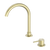 Nero Mecca Hob Basin Mixer Round Swivel Spout Brushed Gold