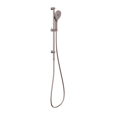 Nero Mecca Shower Rail With Opal Shower Brushed Bronze