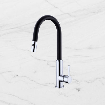 Pearl Pull Out Sink Mixer With Veggie Spray Function Matte Black