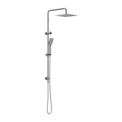 Square Project Twin Shower Chrome