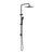 Nero Square Project Twin Shower Matte Black