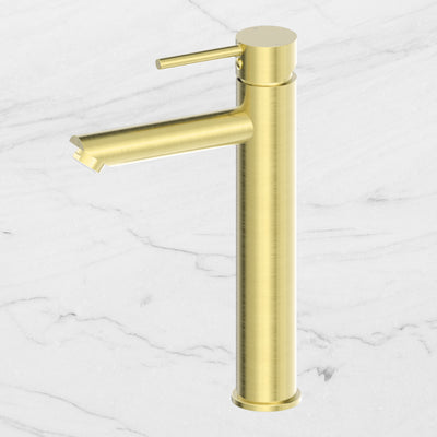 Dolce Tall Basin Mixer Brushed Gold