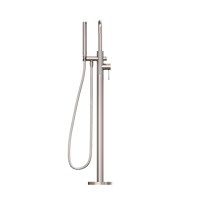 Opal Free Standing Bath Mixer with Hand Shower Brushed Nickel