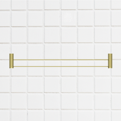 Opal Double Towel Rail 800mm Brushed Gold