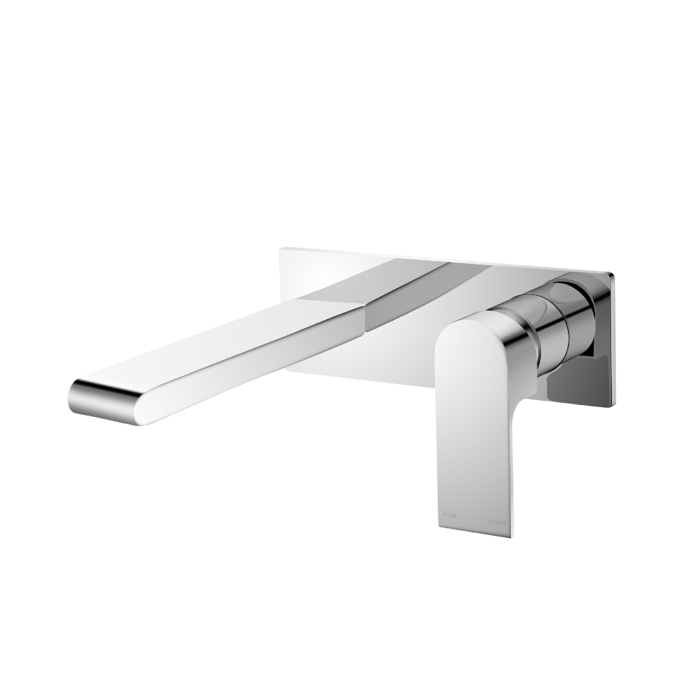 Nero Bianca Wall Basin/Bath Mixer 187mm Chrome Buildmat