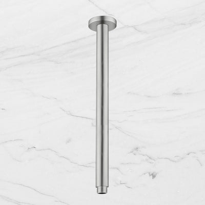 Round Ceiling Arm 300mm Brushed Nickel