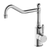 Nero York Kitchen Mixer Hook Spout with Metal Lever Chrome