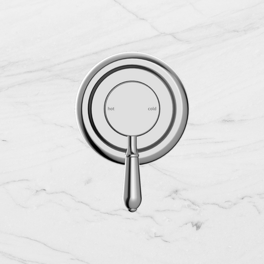Nero York Shower Mixer with Metal Lever Chrome