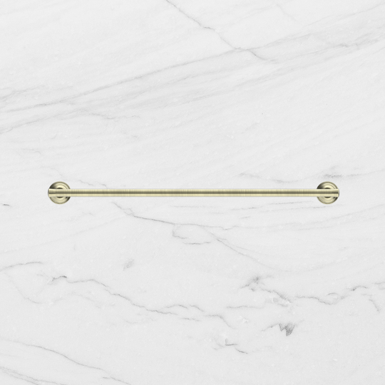 Nero York Double Towel Rail 600mm Aged Brass
