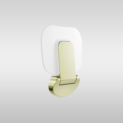 Mecca Care Shower Seat 400x330mm Brushed Gold