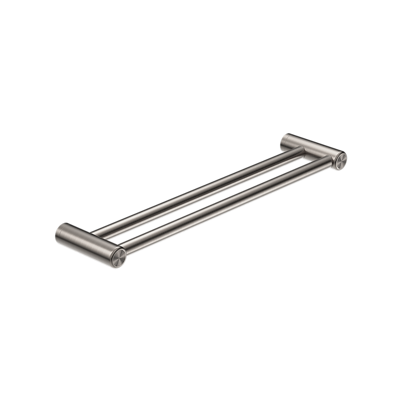 Mecca Care 25mm Double Towel Grab Rail 600mm Brushed Nickel