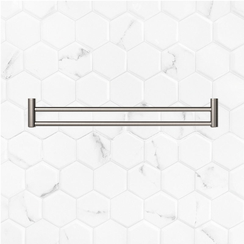 Mecca Care 25mm Double Towel Grab Rail 900mm Brushed Nickel