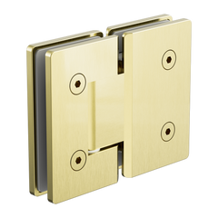 Nero 180 Degree Glass to Glass Shower Hinge 10mm Glass Brushed Gold