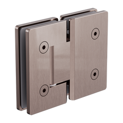 Nero 180 Degree Glass to Glass Shower Hinge 10mm Glass Brushed Bronze