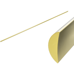 Nero Half Round Water Seal Rail 750mm Brushed Gold