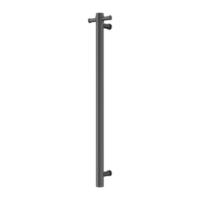 Nero Mecca 240V Single Vertical Heated Towel Rail Graphite