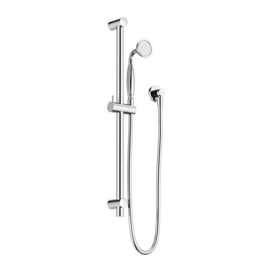 Nero York Shower Rail With Metal Hand Shower Chrome