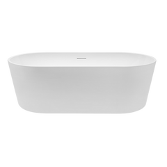 Decina Prezzo 1700mm Freestanding Bath with Integrated Overflow Gloss White