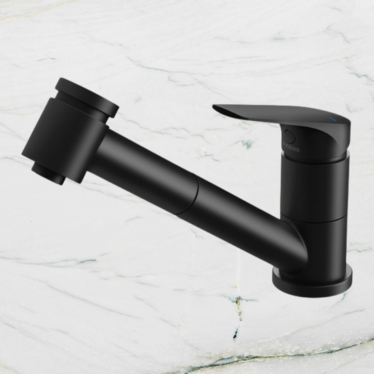 Ivy MKII Pull Out Sink Laundry Tap Mixer Lead Free Matte Black
