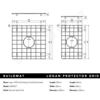 Logan 1075 Double Sink Protector Grid