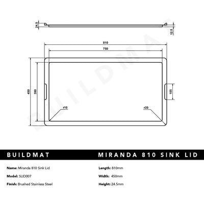 Miranda 810 Sink Lid