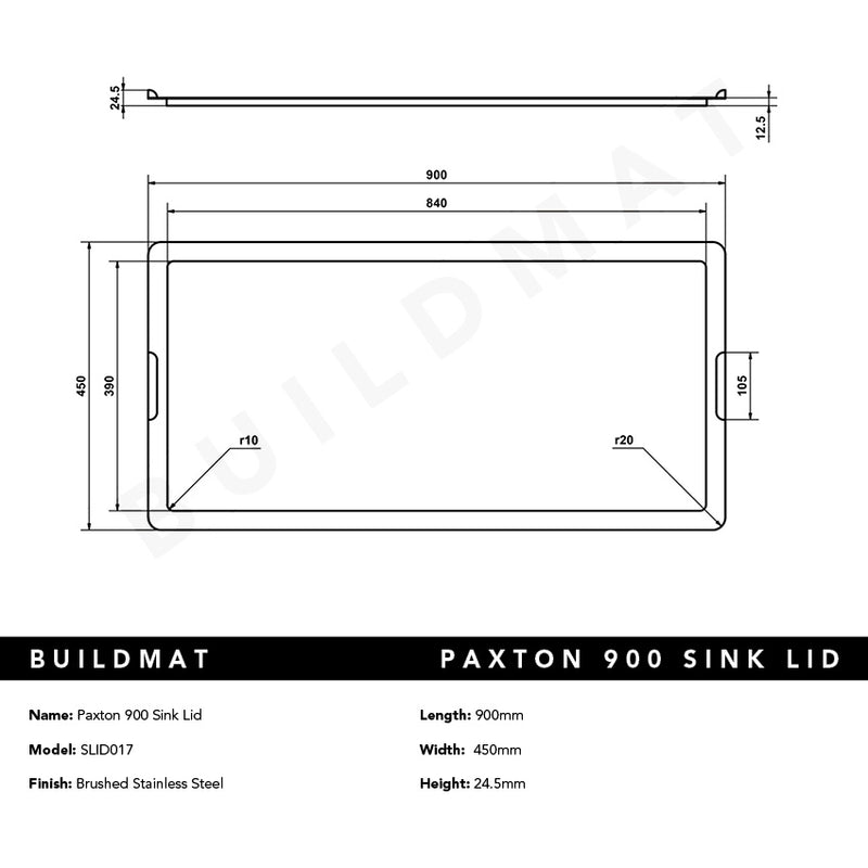 Paxton 900 Sink Lid