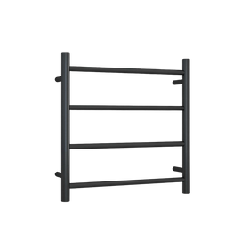 Round Ladder Heated Towel Rail Matte Black