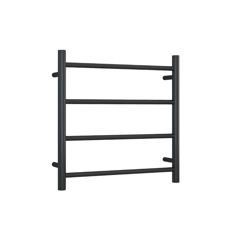Round Ladder Heated Towel Rail Matte Black