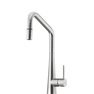 Oliveri Essente 316 Stainless Steel Square Goose Neck Pull Out Mixer Lead Free
