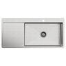 Alma Iver 1080x500 Single Bowl Tap Landing with Left Drain Board Sink