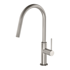 Phoenix Vivid Slimline Pull Out Sink Mixer 200mm Lead Free Brushed Nickel