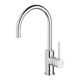 Vivid Slimline Chrome Sink Mixer 160mm Gooseneck