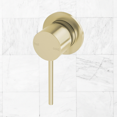 Vivid Slimline SwitchMix Shower / Wall Mixer 60mm Backplate Brushed Gold