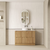Aulic Lovina Floor Standing 1200mm Harvest Oak Fluted Cabinet
