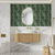 Aulic Varcelli Mono Wall Hung 1200mm Harvest Oak Fluted Curved Cabinet