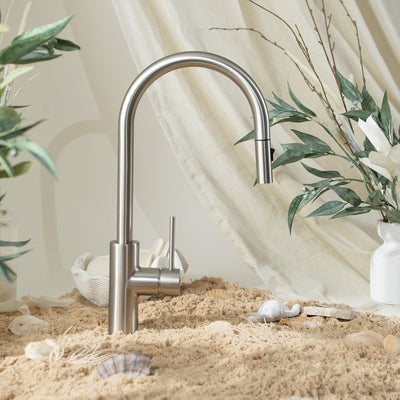 Mira Brushed Nickel Pull Out Mixer