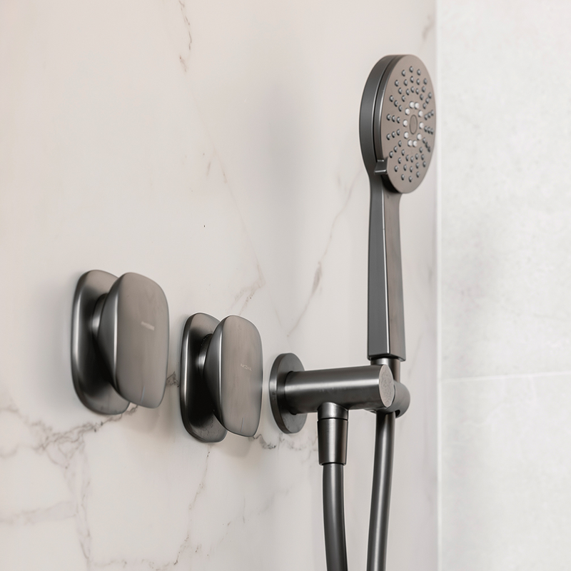 Nuage Shower / Wall Mixer Brushed Carbon
