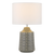 Telbix Fedon Ceramic Table Lamp Grey