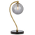 Telbix Felton Table Lamp Black Marble Smoke