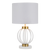 Telbix Grada Table Lamp White Antique Gold