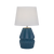 Telbix Greet Ceramic Table Lamp Blue